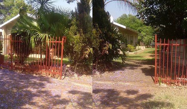 Staal skuifhek op maat gemaak en geïnstalleer in Pretoria-Noord