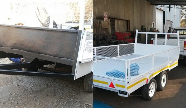 Restored steel product after welding and refinishing in Pretoria