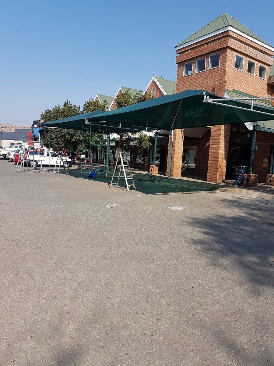 Commercial shade carport at a business premises in Pretoria