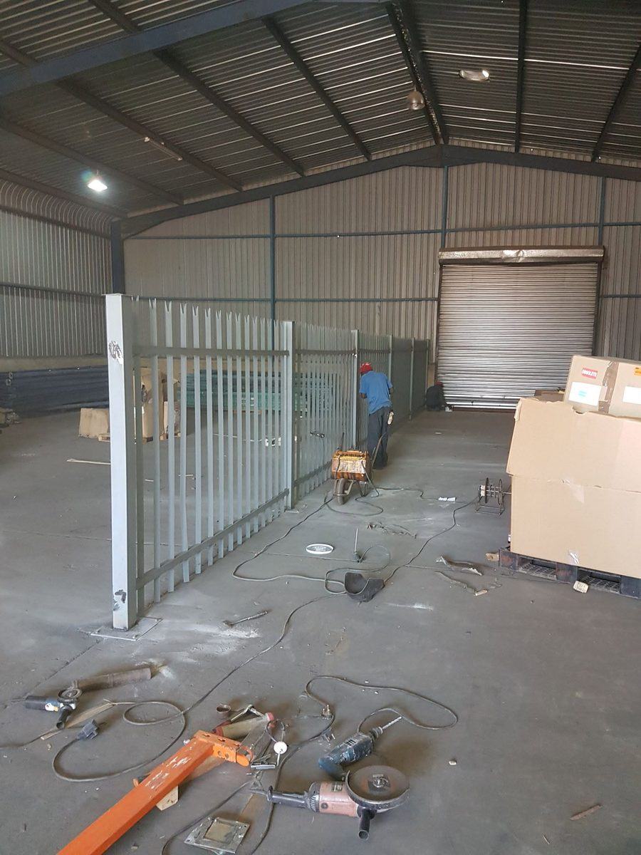Steel gates being manufactured in the Bon Accord workshop