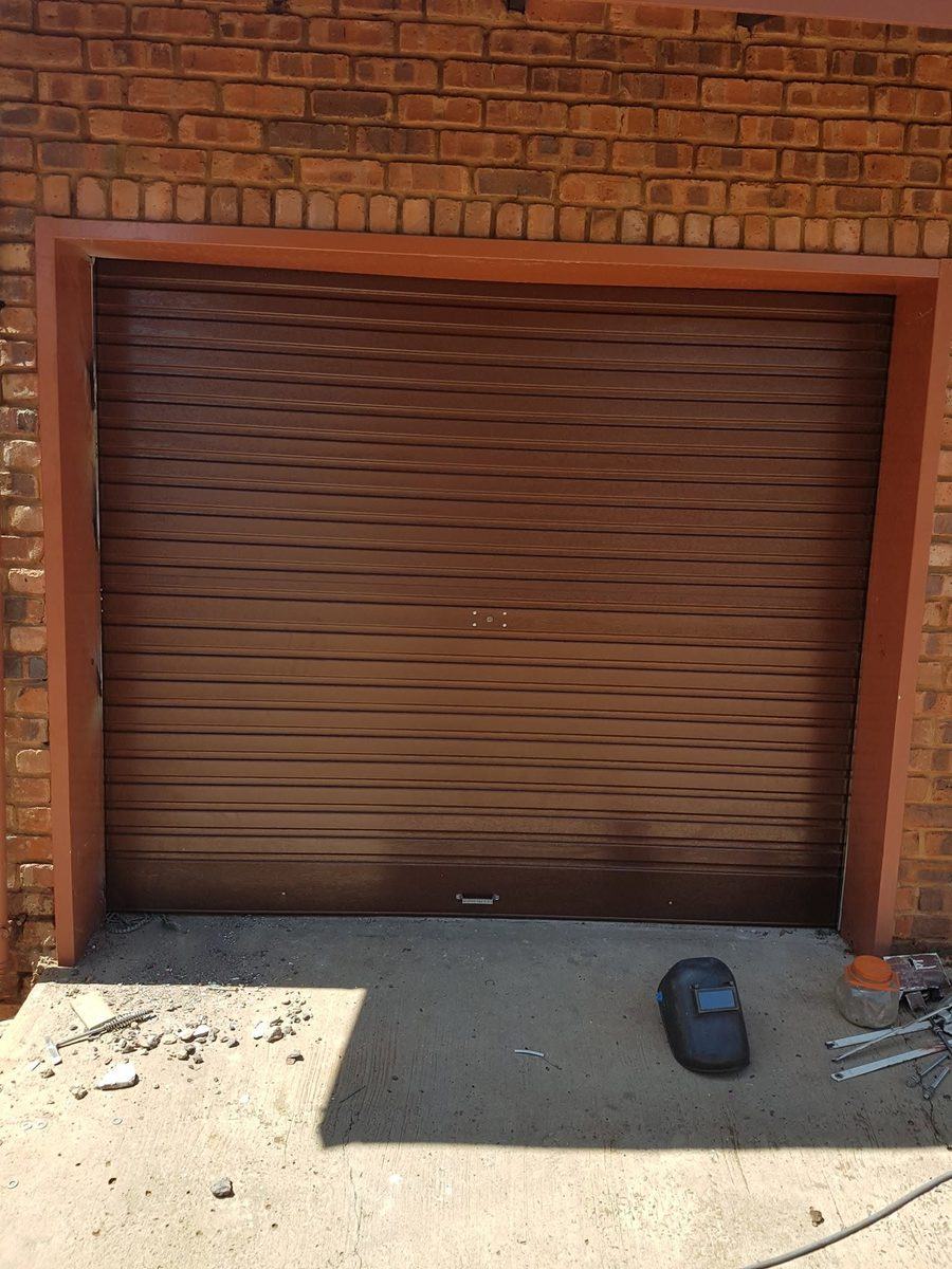Steel roller garage door fitted in Pretoria